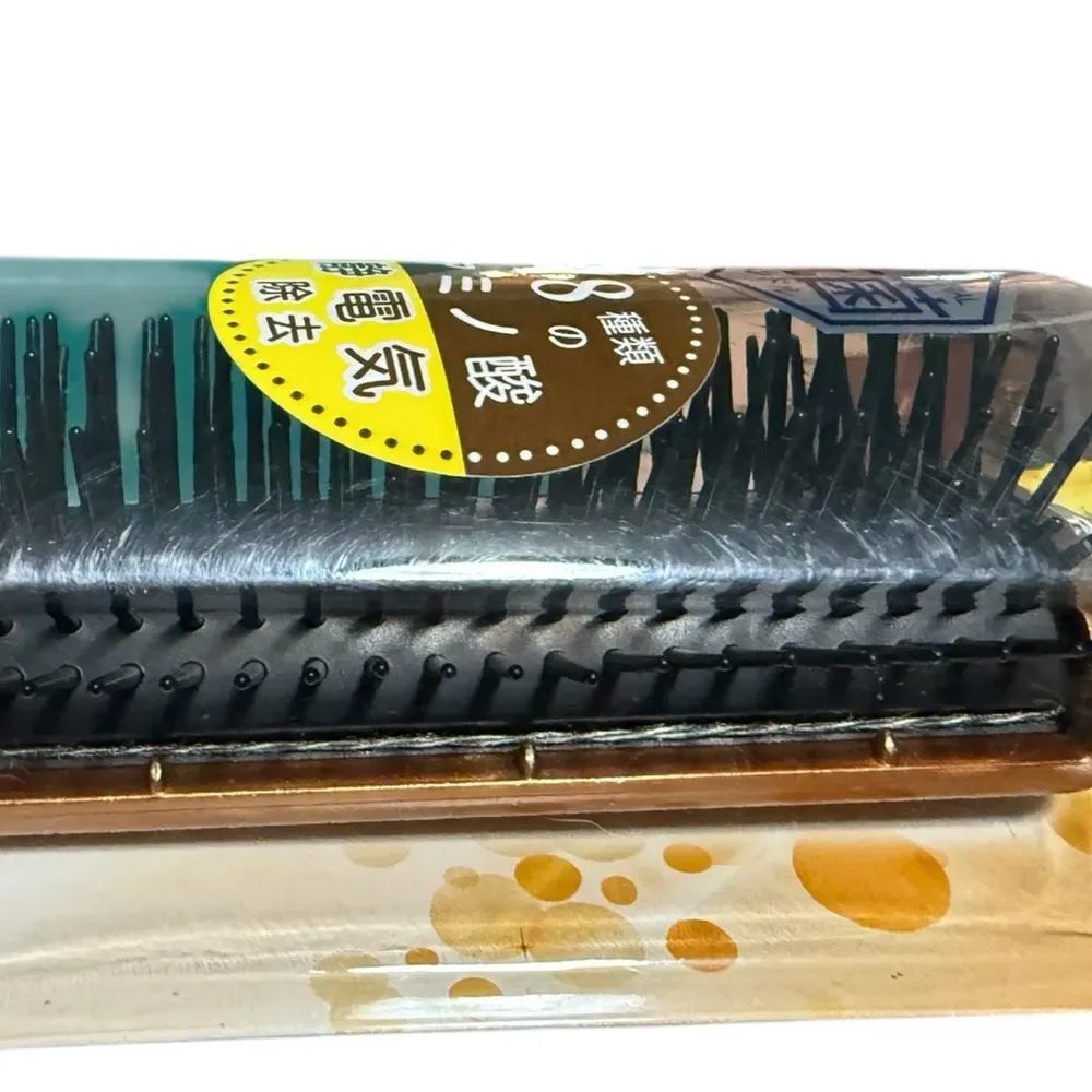 Vess Amino Acid Keratin Hair Brush | Anti-Static, Antibacterial Handle, Japan